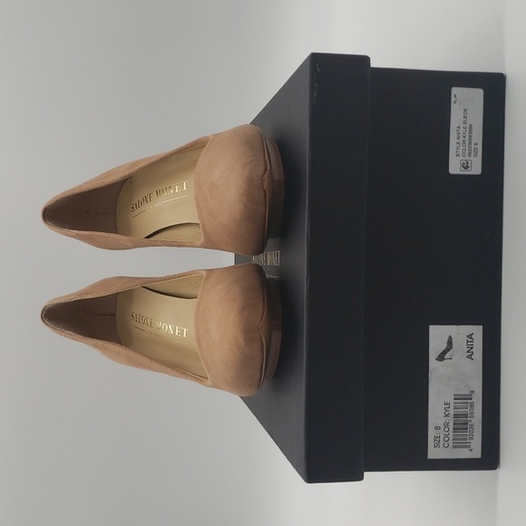 1504- Salone Monet Anita Suede Heels Size 8M NWT – w/ Box & Dust Bag - Picture 6 of 16